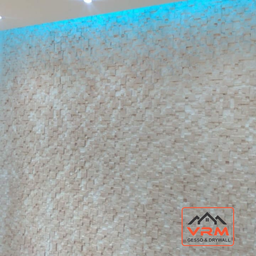 Parede de gesso 3D - 03